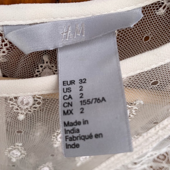 H&M Blush Pink Summer Occasion Dress size 2 - Picture 3 of 5